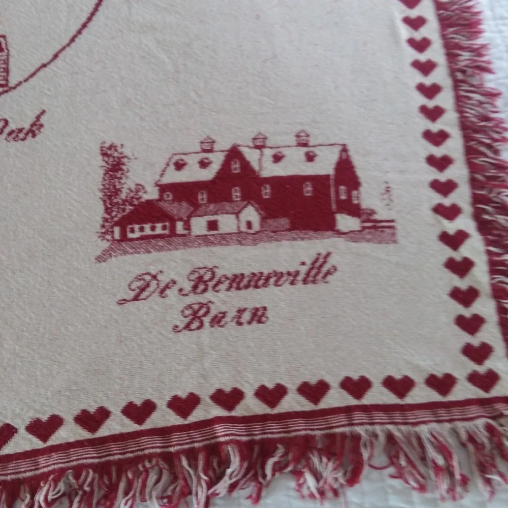 VTG Historic Oley‎ Valley PA Throw Blanket Sacred Oak 1993 Tapestry Woven 46x56